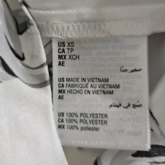 INC Satin Chain-Print Tie-Front Blouse - Picture 4 of 7